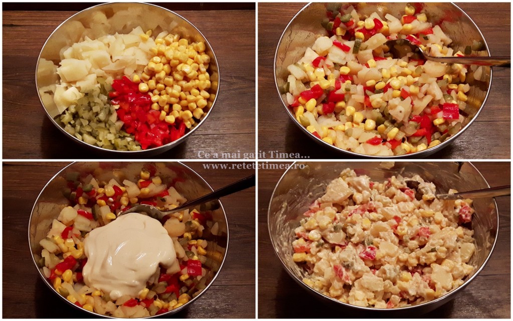 mod de preparare salata de cartofi cu maioneza