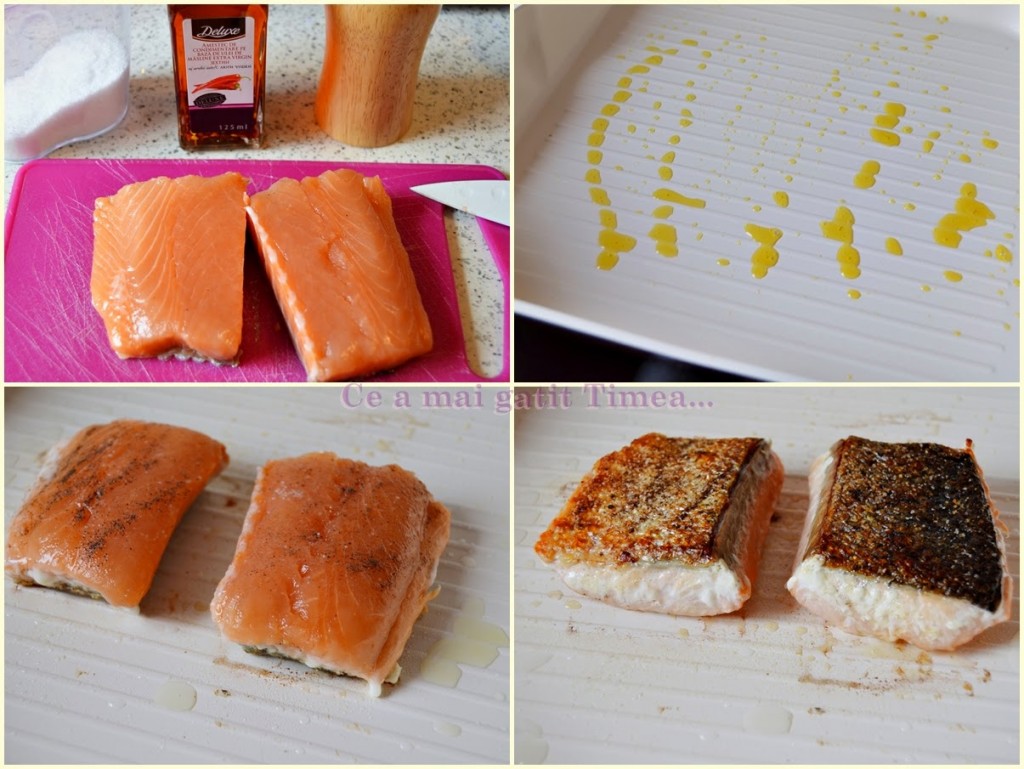 mod de preparare somon la gratar cu sos de lamaie