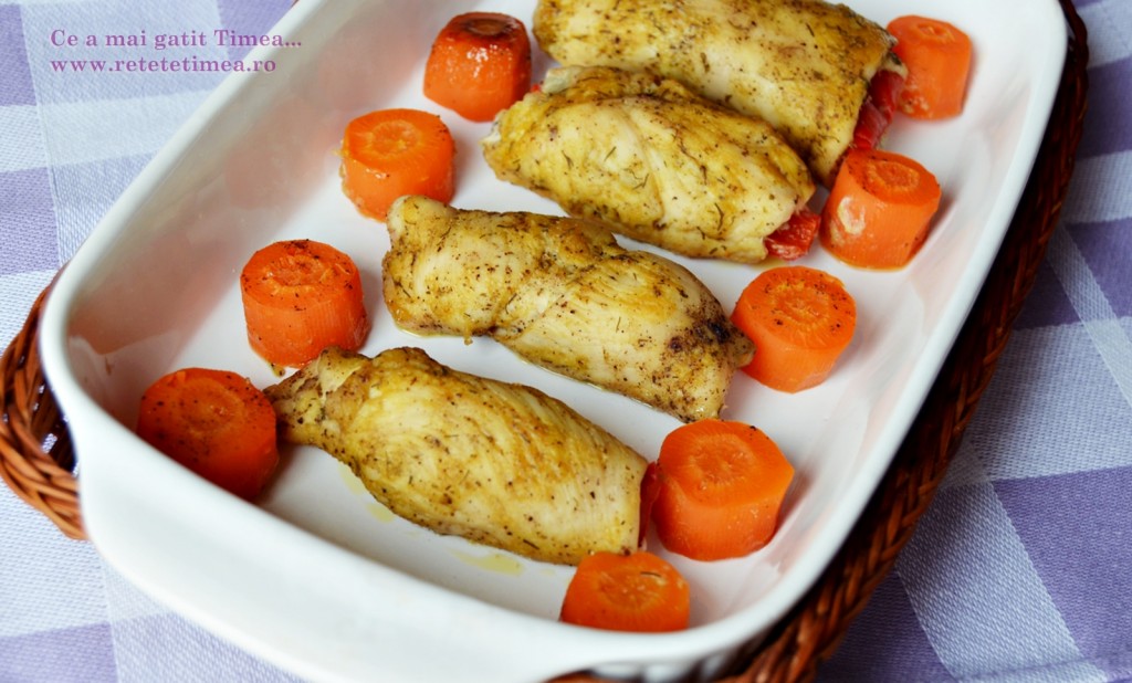 Rulouri din piept de pui cu ardei si mustar 3