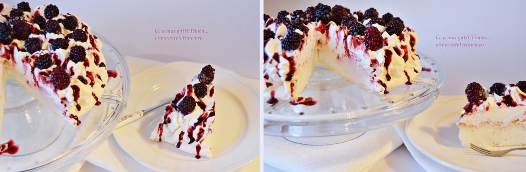 pavlova cu mure felii