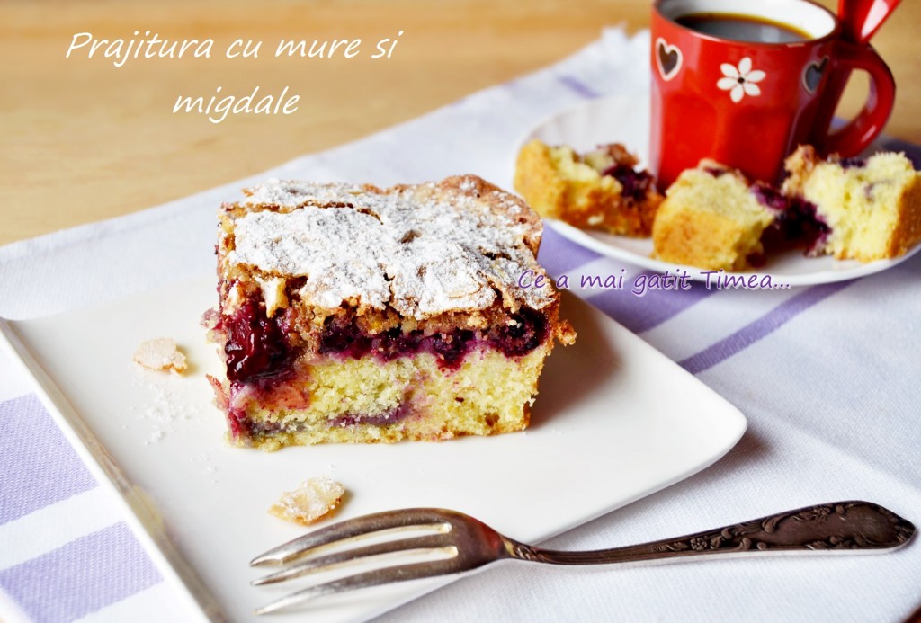 Prajitura cu mure si migdale 3