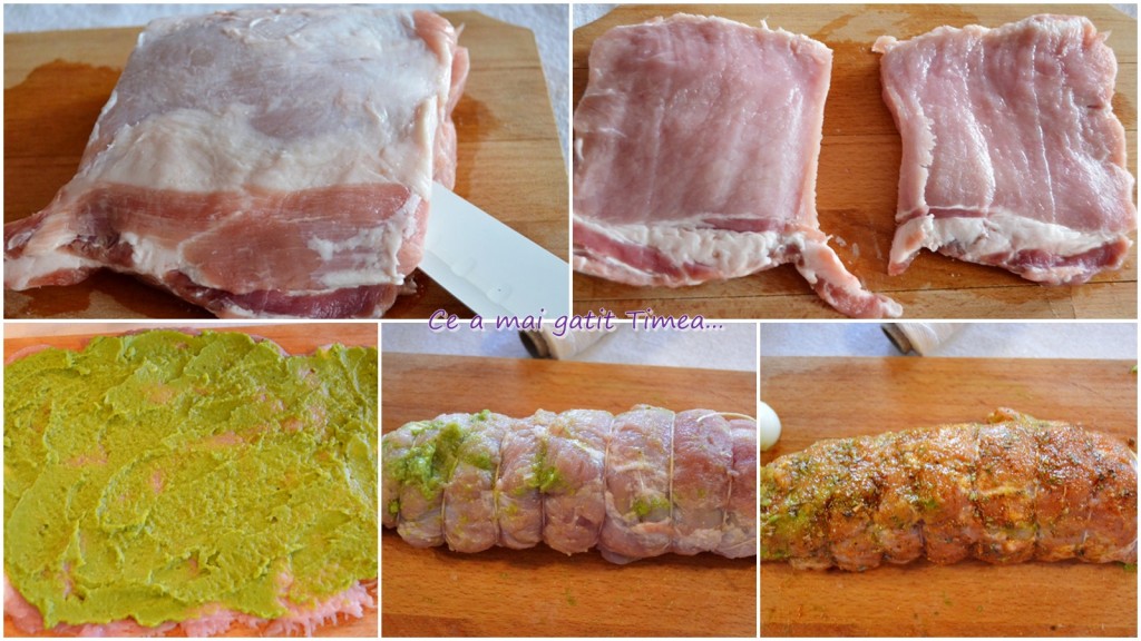 preparare rulada cu mazare