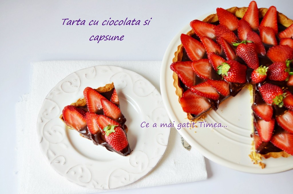tarta cu ciocolata si capsuni 3