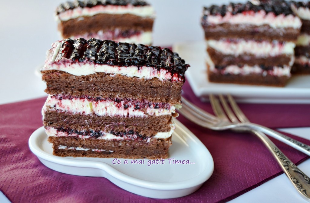 Prajitura cu afine si crema de lime 3