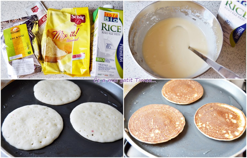 mod de preparare pancakes cu sos de mure fara gluten si lactoza