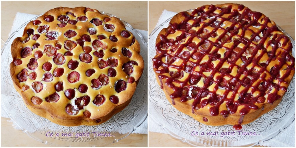 mod de preparare prajitura cu cirese si sos de fraute 1