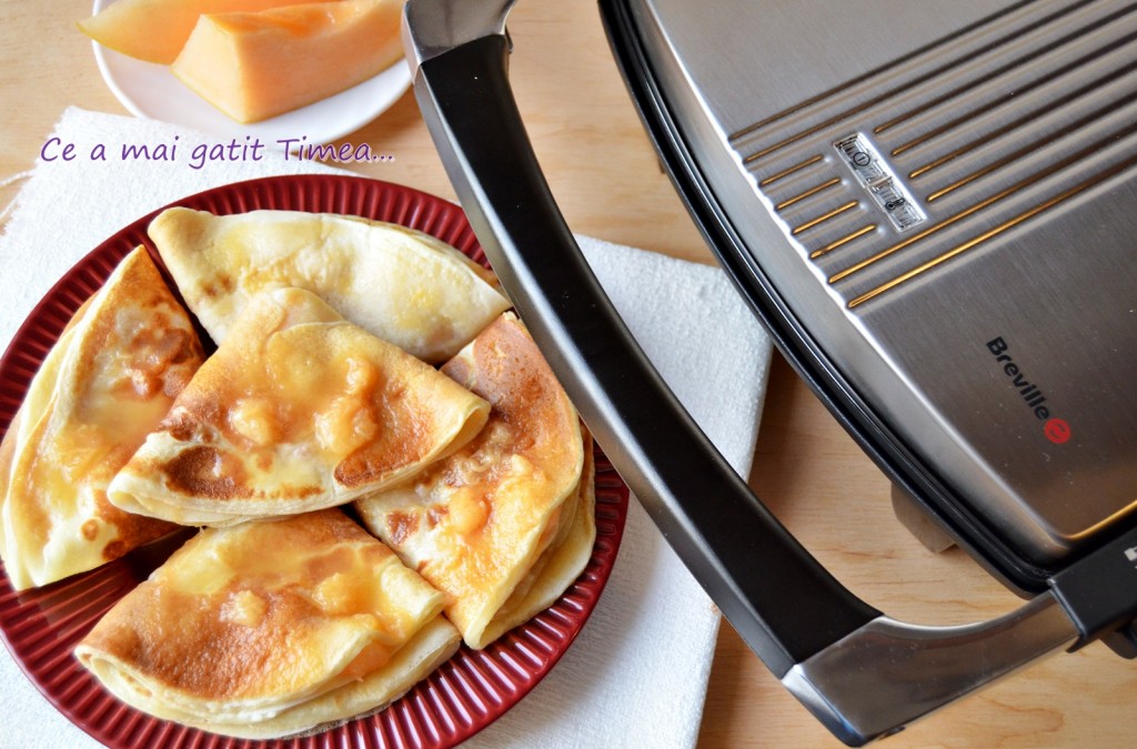 Clatite pufoase cu pepene galben 2