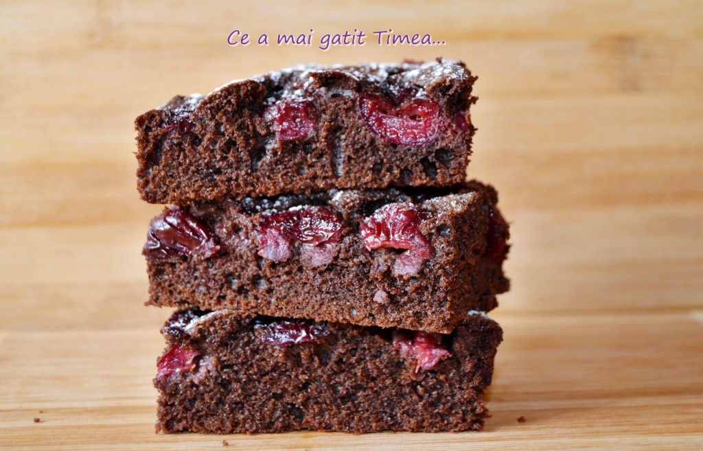 brownie cu visine 2