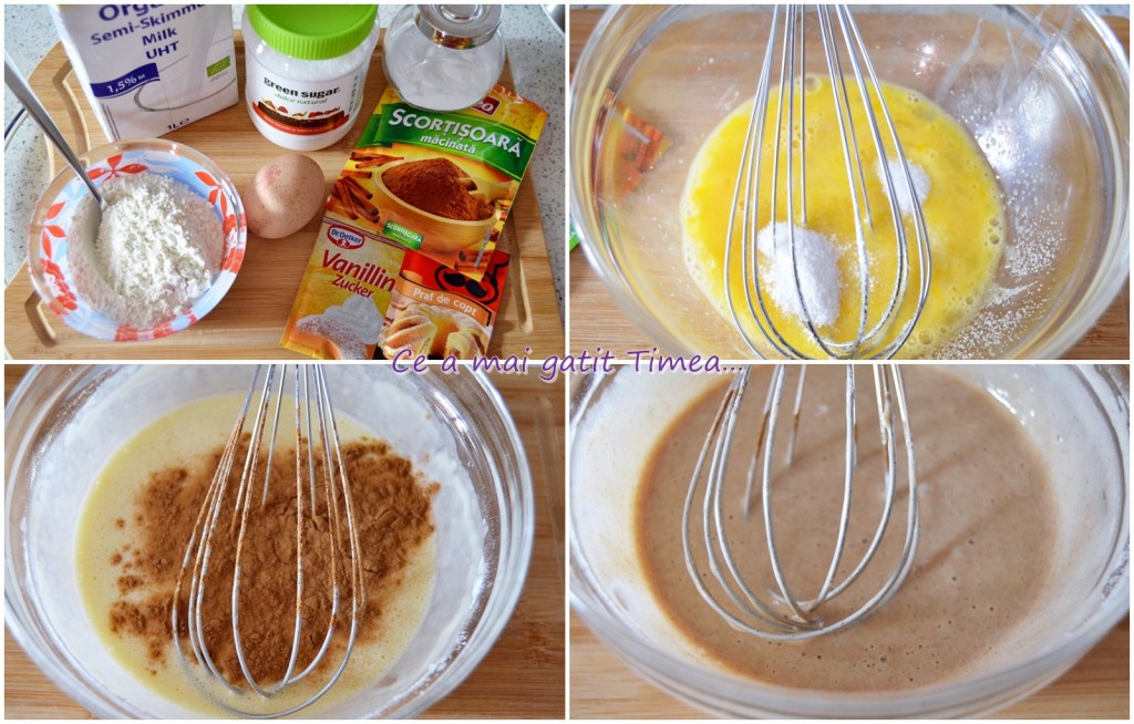 mod de preparare pancakes cu scortisoara