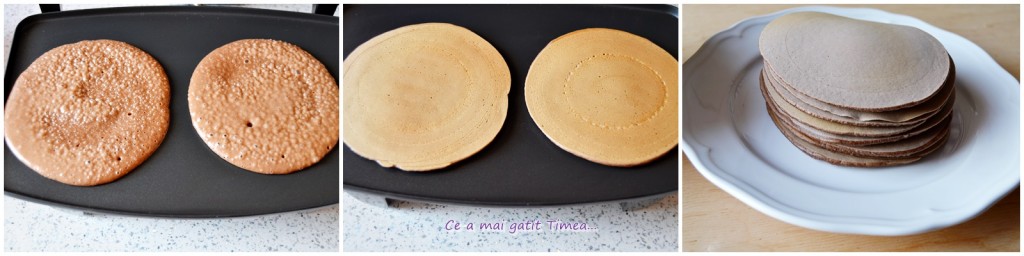 mod de preparare tort de clatite cu ciocolata 1