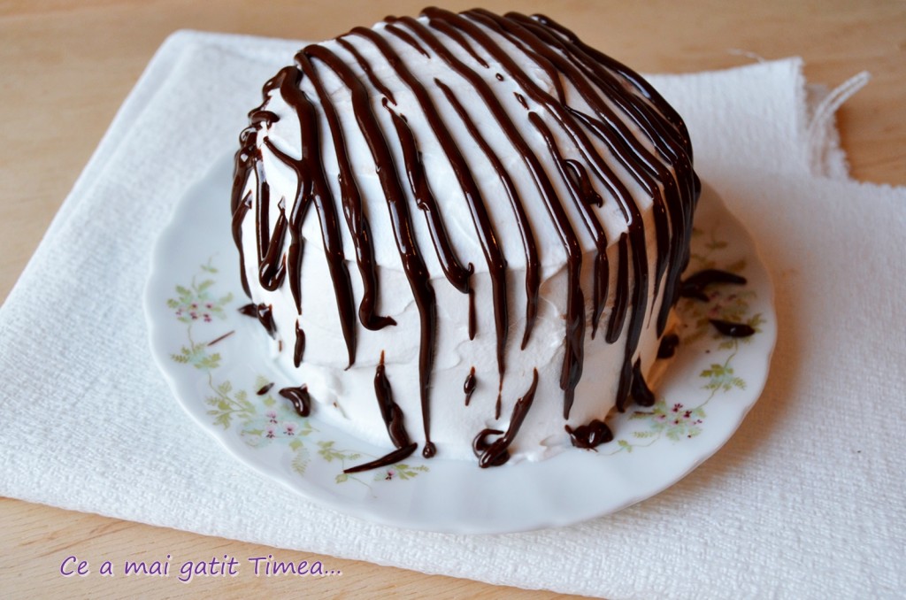 tort de clatite cu ciocolata 5