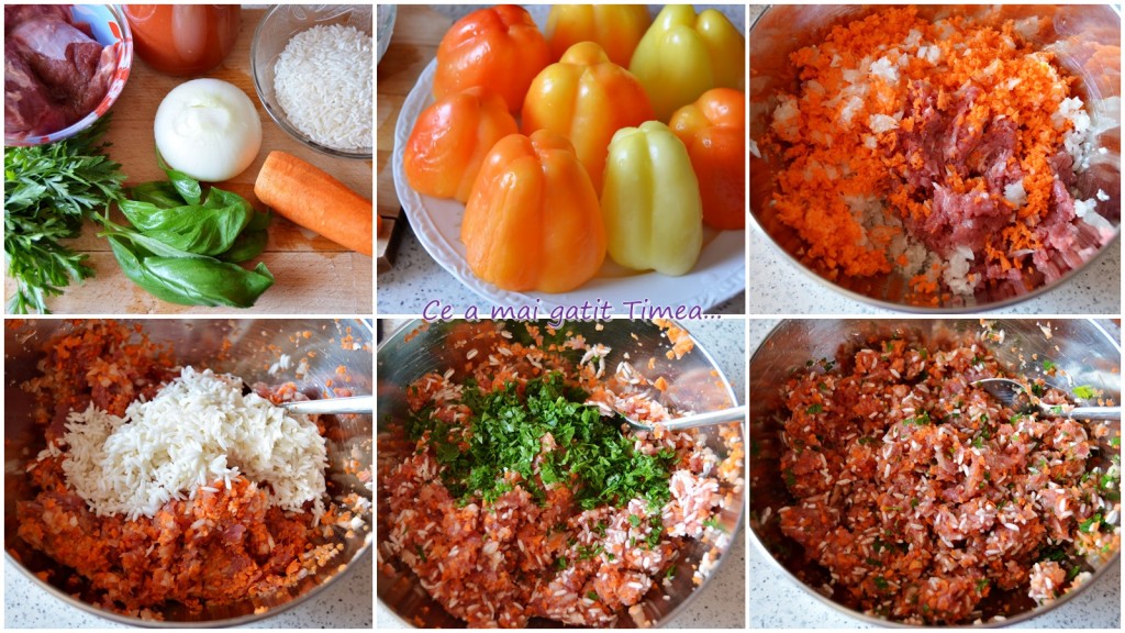 mod de pregatire ardei umpluti cu carne de vitel 1