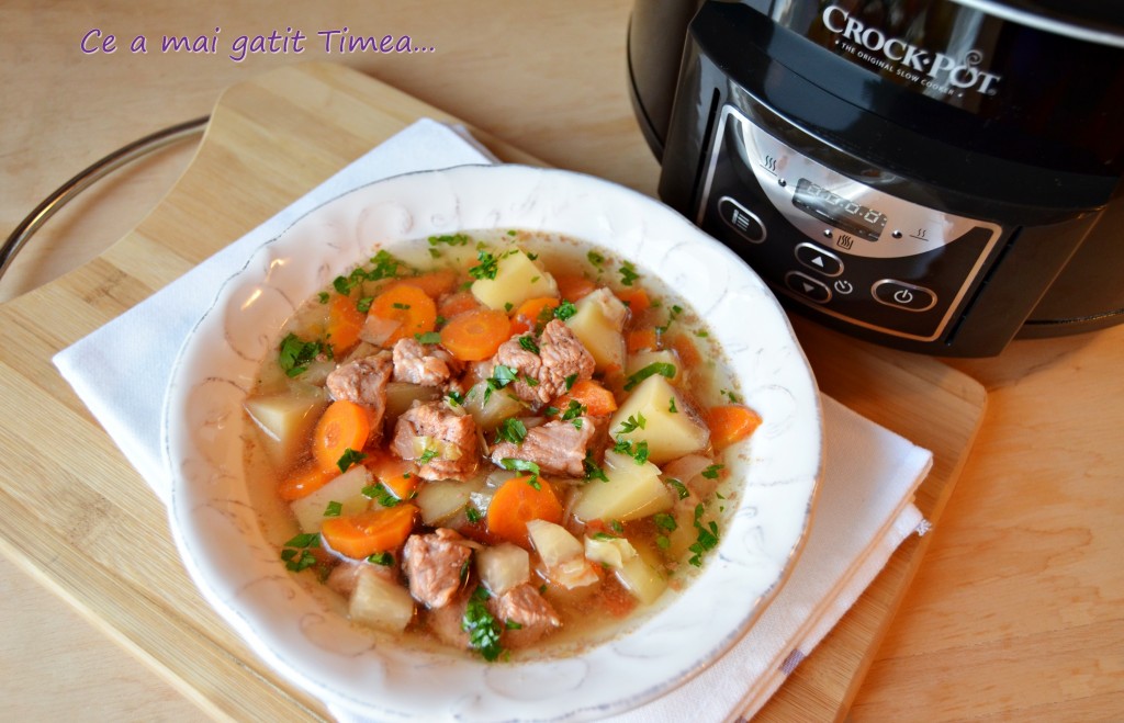 ciorba de legume cu vitel