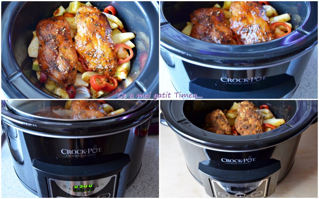 mod de preparare piept de pui cu legume 2