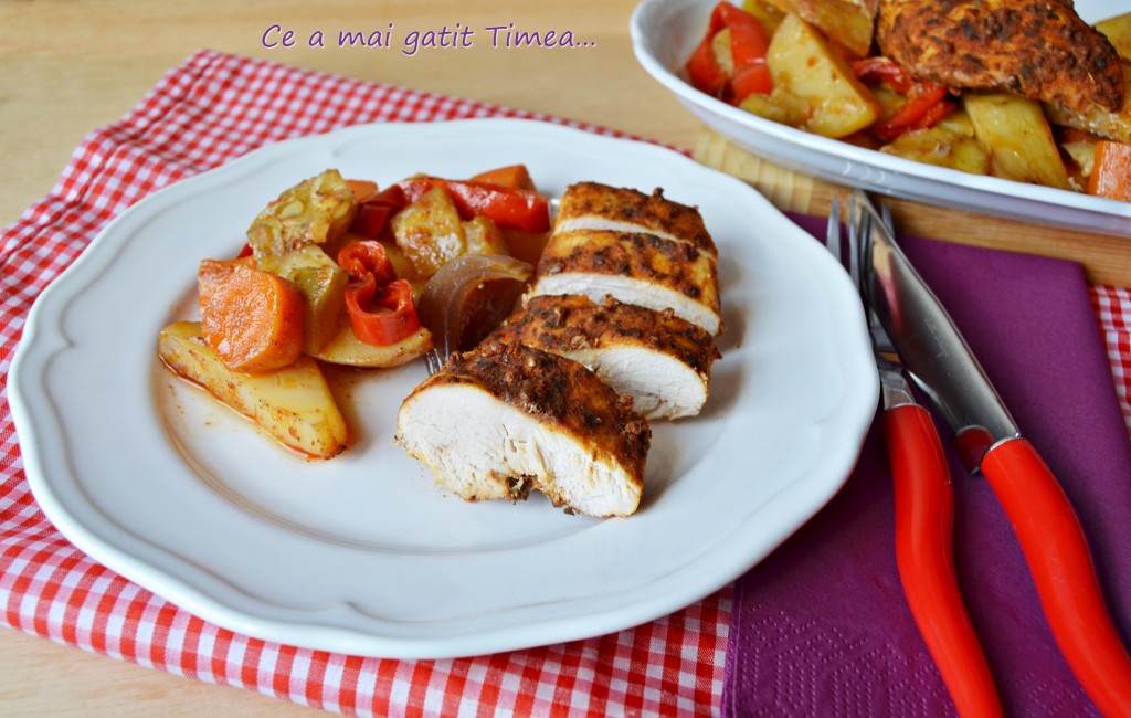 piept de pui cu legume 2