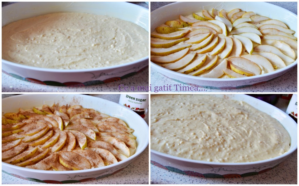 mod de preparare prajitura cu pere si migdale 1