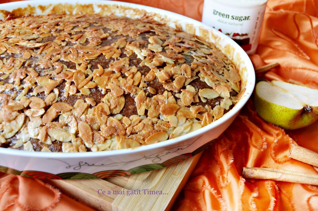 prajitura cu pere si migdale