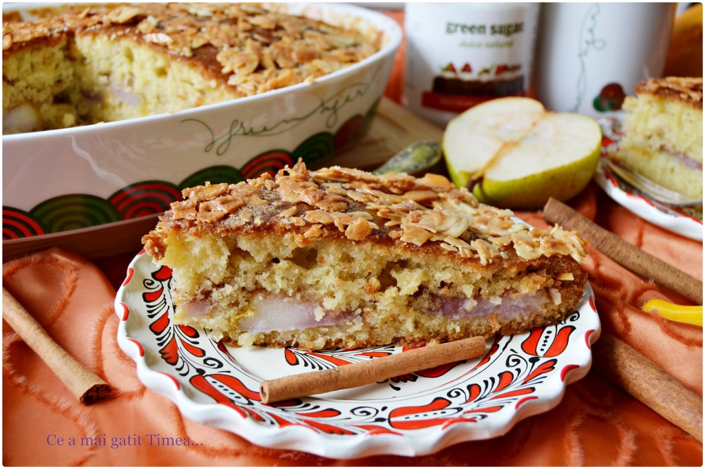 prajitura cu pere si migdale 2