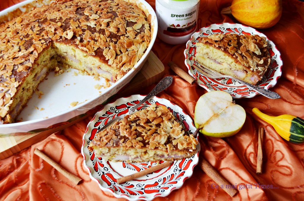 prajitura cu pere si migdale 3