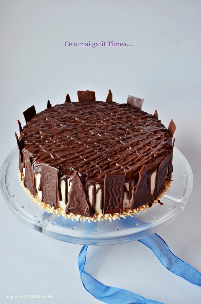 Tort cu nuca si mousse de caramel 4