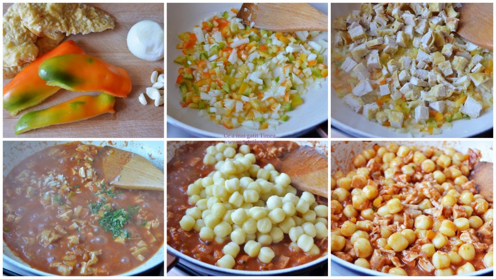 mod de preparare galuste in cartofi cu sos de rosii si piept de pui 1