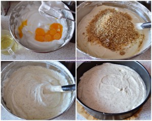 mod de preparare tort cu nuca si mousse de caramel