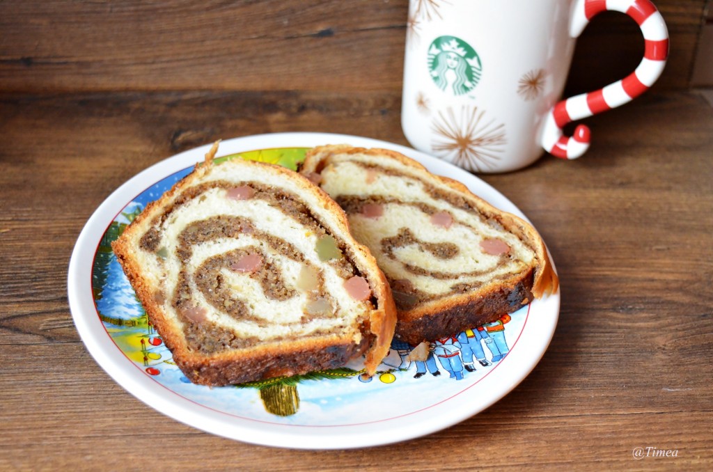 cozonac cu nuca si rahat