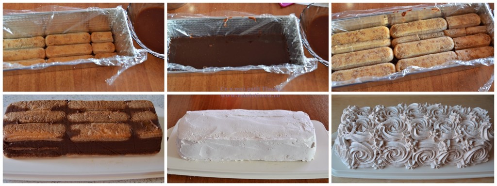 mod de preparare tort de piscoturi cu ciocolata