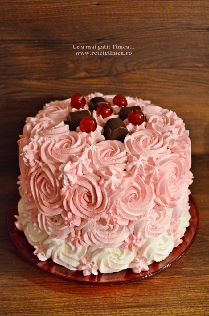 tort spirala cu ciocolata si visine 1