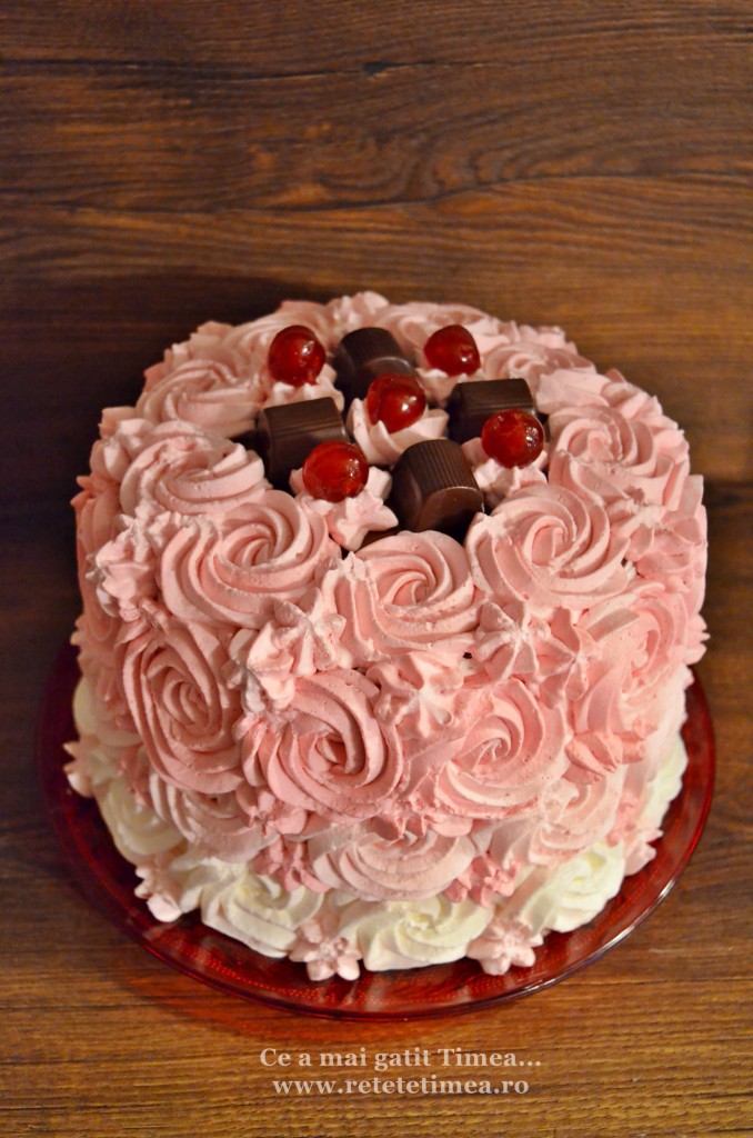 tort spirala cu ciocolata si visine 2