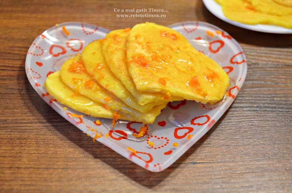 Clatite cu portocala si miere 2