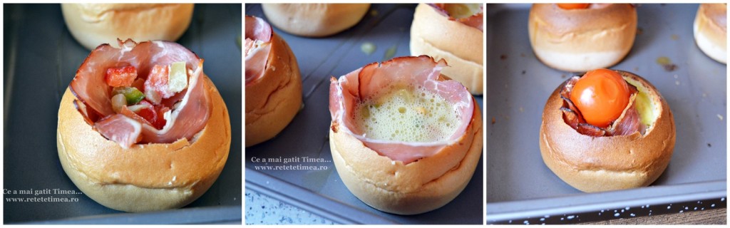 mod de preparare painici umplute cu sunca si omleta1