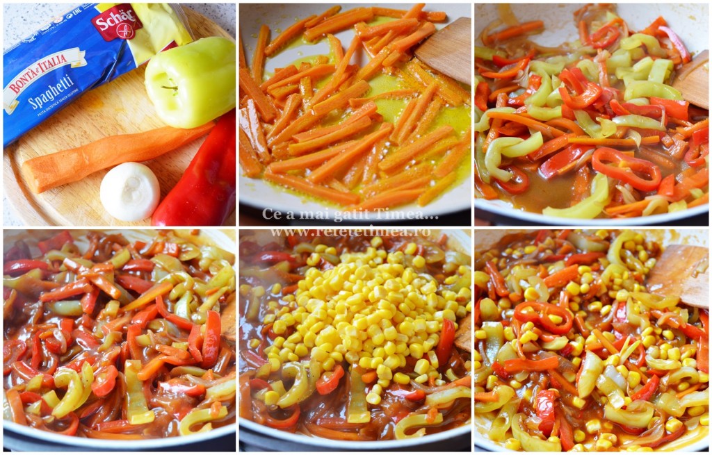 mod de preparare spaghetti fara gluten cu legume