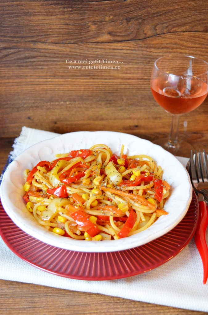 spaghetti fara gluten cu legume 2