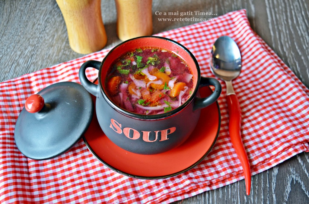 ciorba de varza rosie cu suc de rosii
