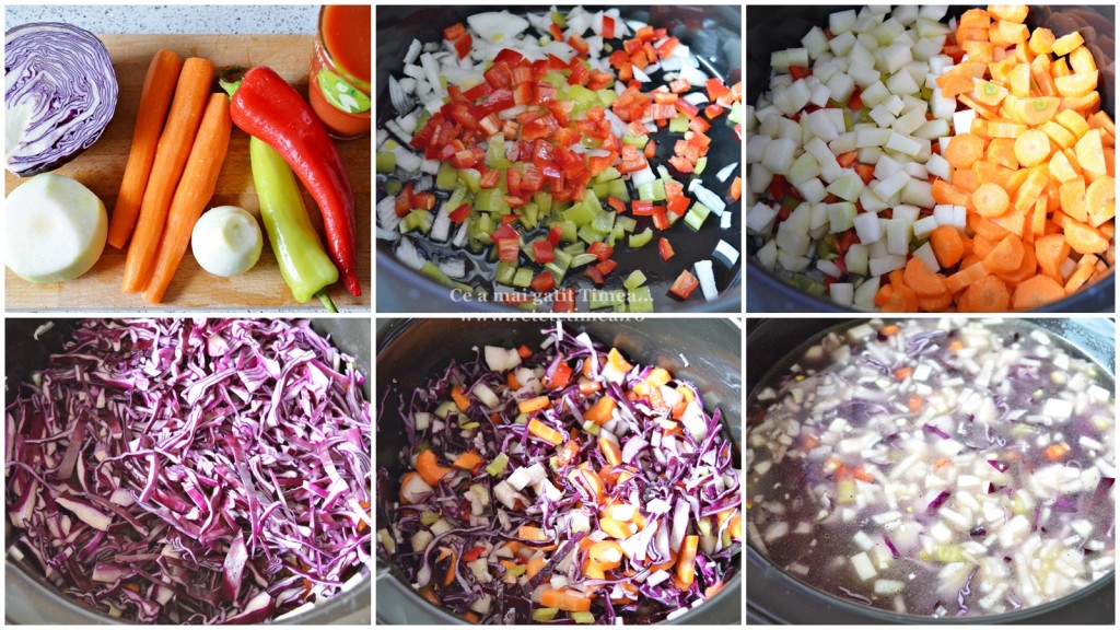 mod de preparare ciorba de varza rosie cu suc de rosii