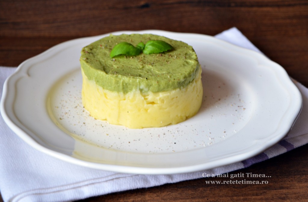 piure de broccoli cu piure de cartofi