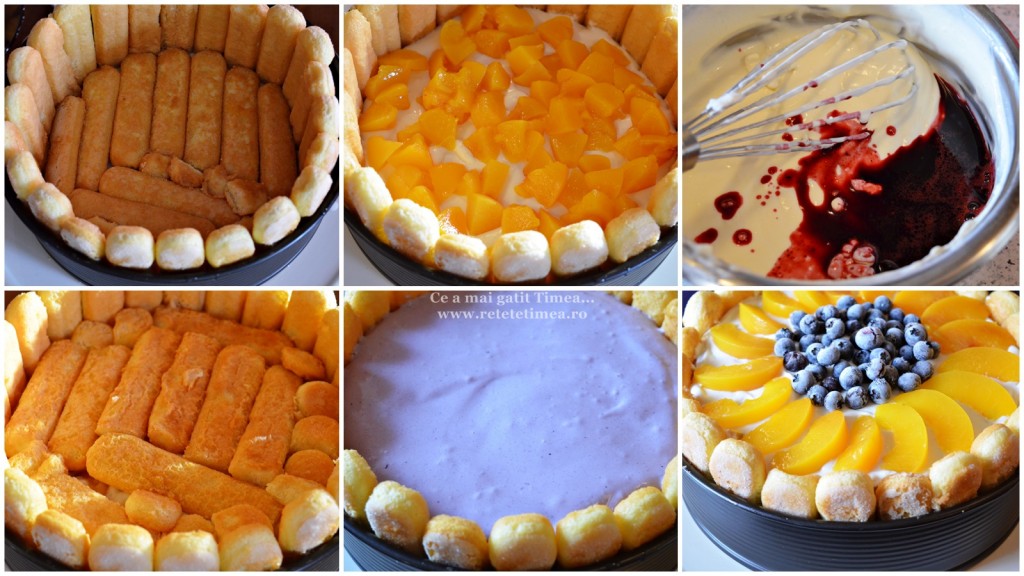 mod de preparare tort diplomat in doua culori