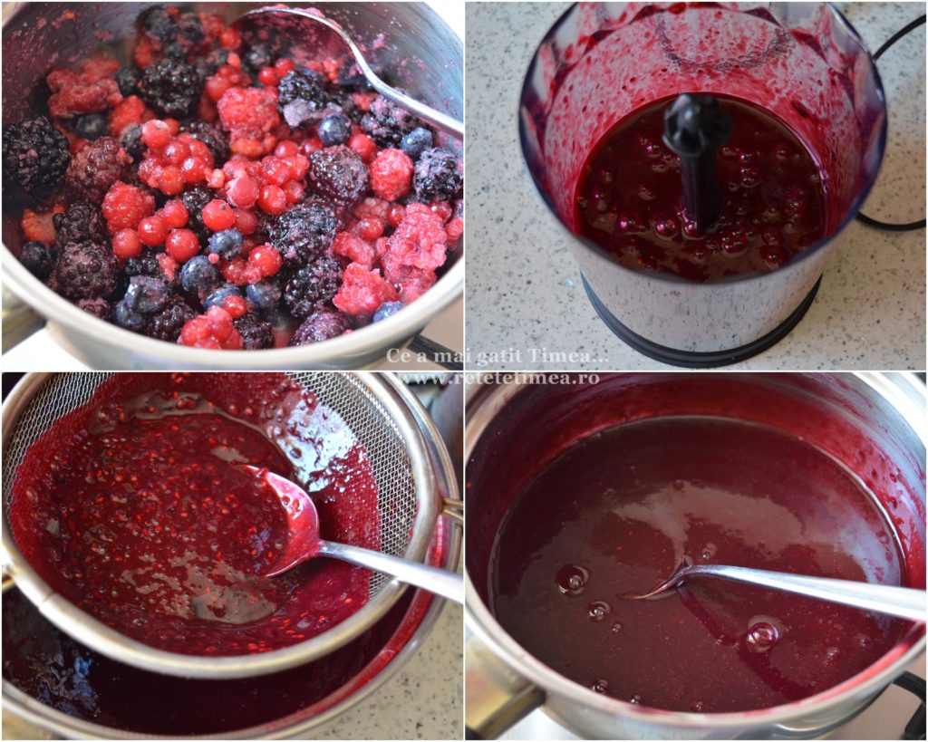 Mod de preparare desert cu fructe de padure