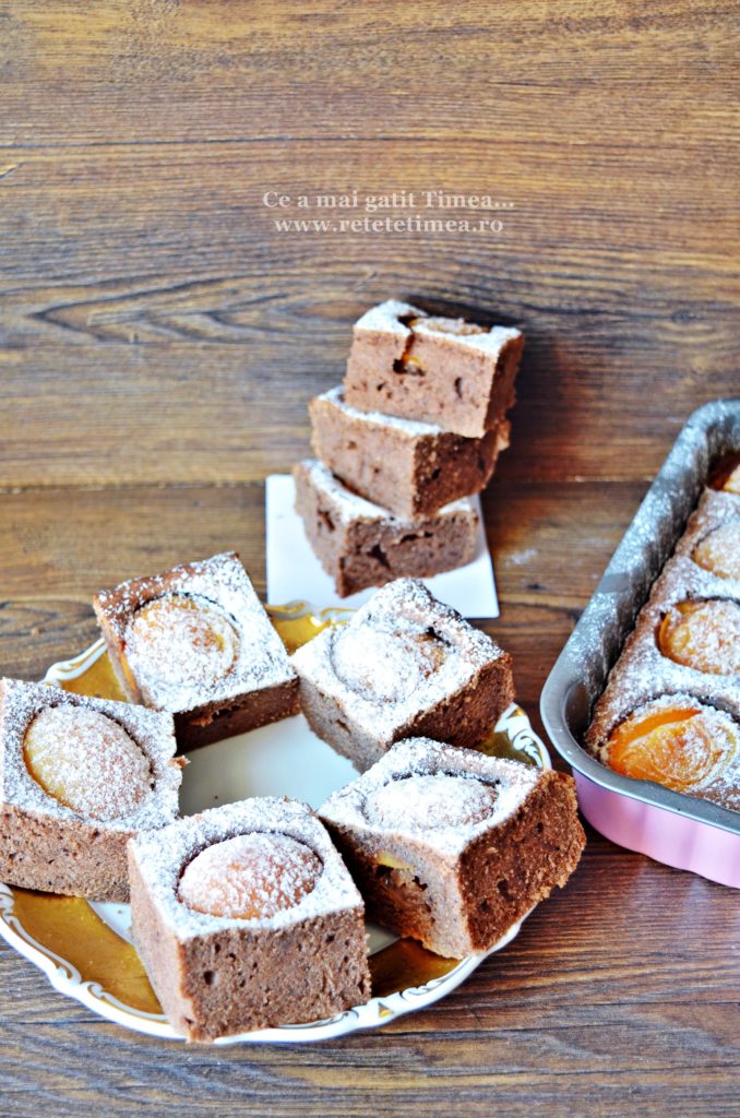 Prajitura cu ciocolata si caise 6